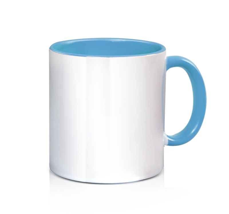 Ceramic 3 Tone Mug - Light Blue - 11oz