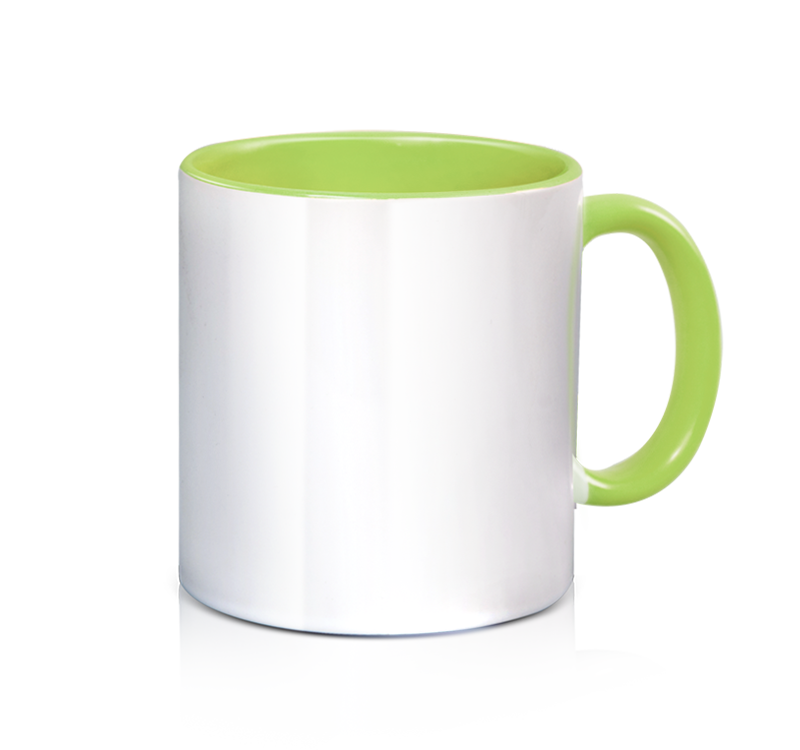 Ceramic 3 Tone Mug - Light Green - 11oz