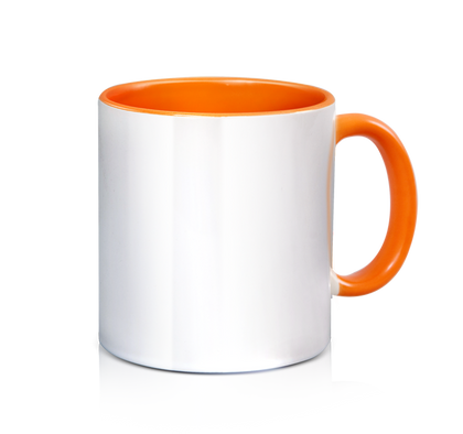 Ceramic 3 Tone Mug - Orange - 11oz