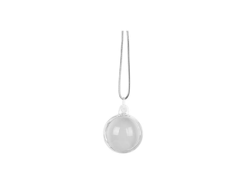 Plastic Hanging Ornament - Ball Small