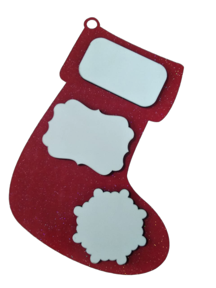 Stocking - Hardboard - Red