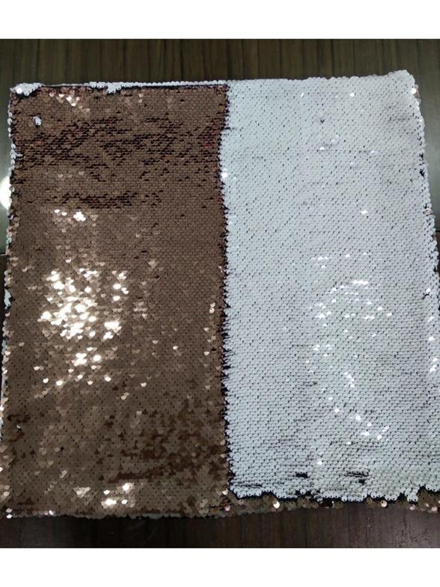 Sequin Pillow Case Square - Rose Gold