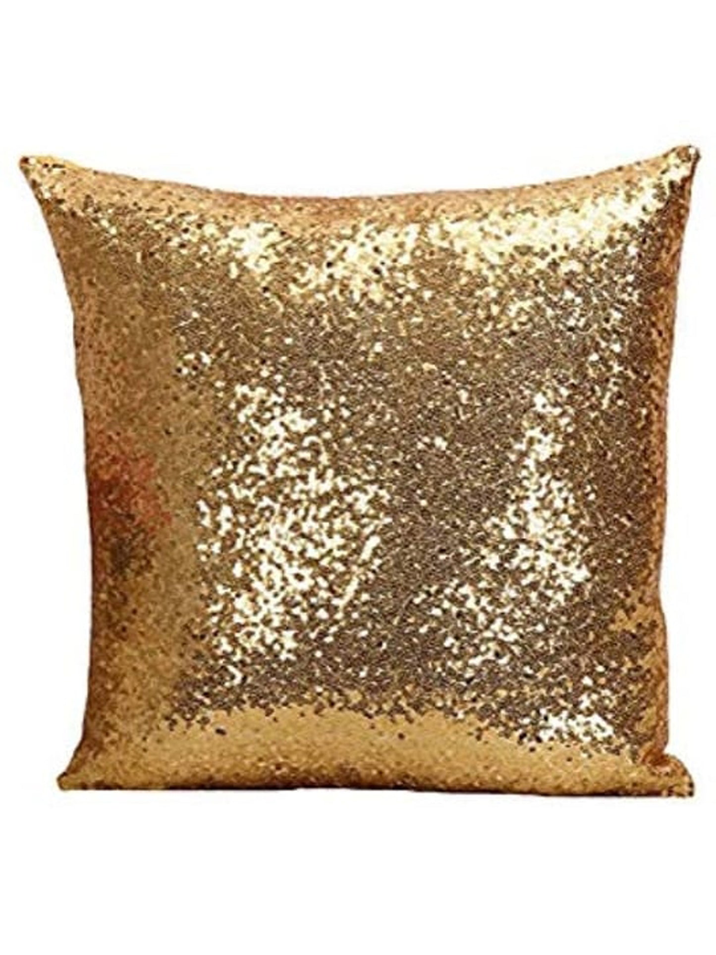 Sequin Pillow Case Square - Golden
