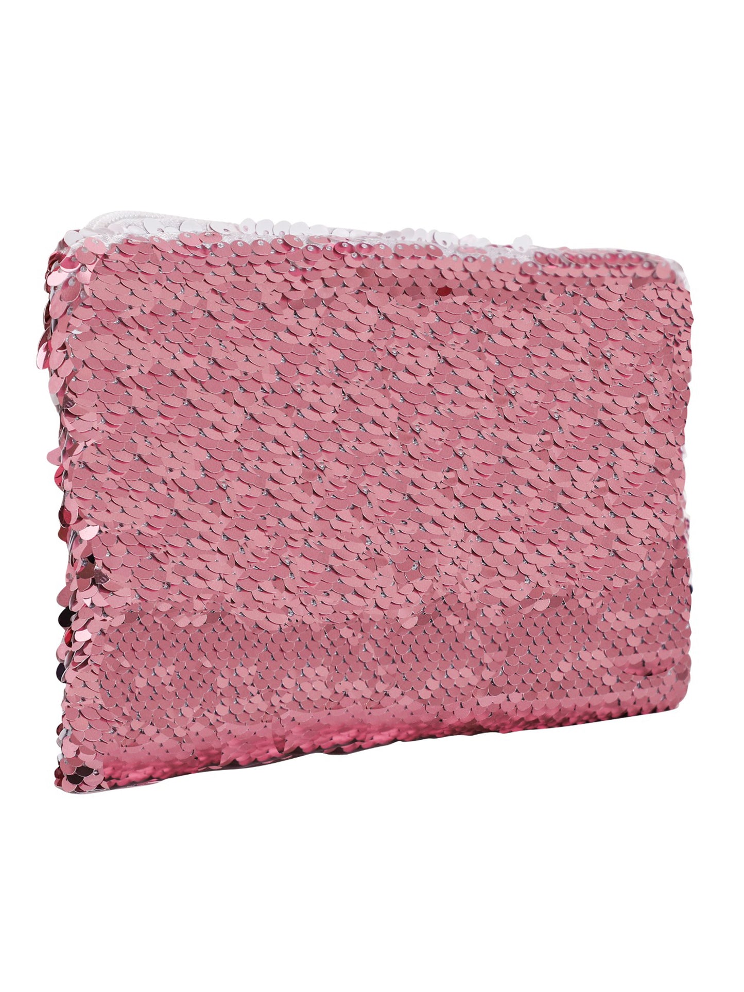 Sequin Cosmetic Pouch - Pink