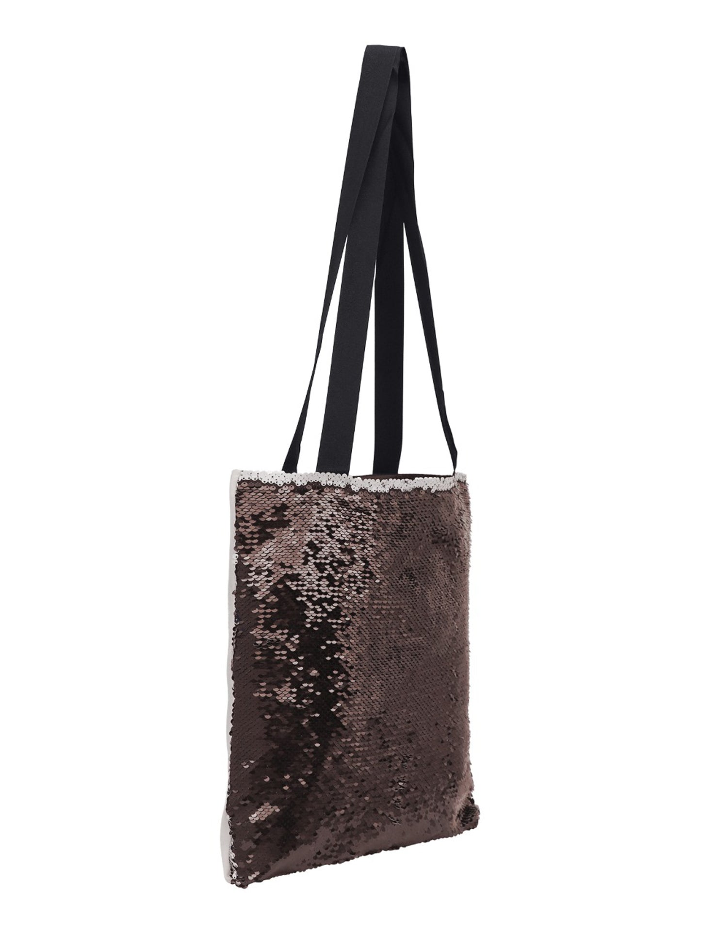Sequin Tote Bag - Black