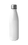 Stainless Steel Cola Shaped bottle - White - 17oz / 500ml