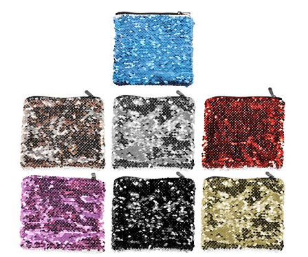SEQUIN COSMETIC POUCH