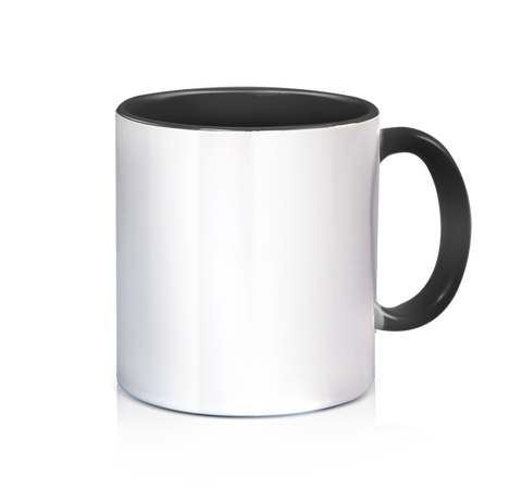 Ceramic 3 Tone Mug - Black - 11oz