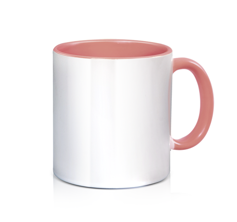 Ceramic 3 Tone Mug - Pink - 11oz