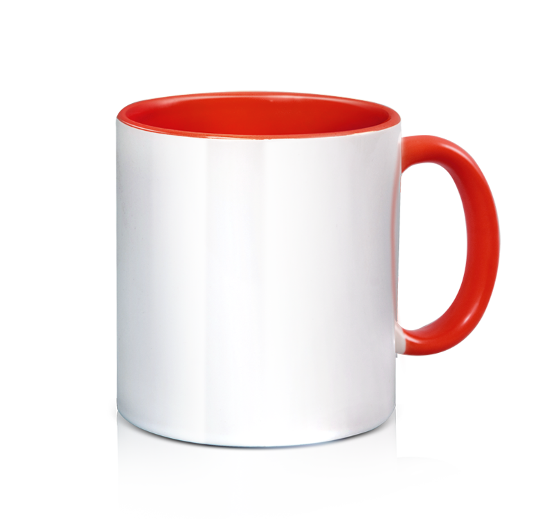 Ceramic 3 Tone Mug - Red - 11oz