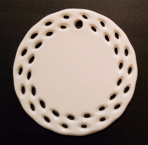 Ceramic Ornament - Round Designed