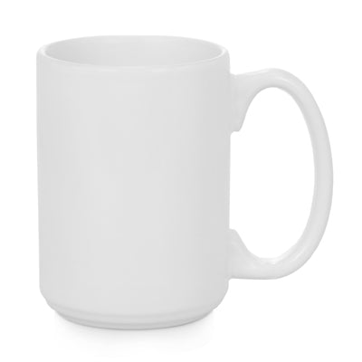 Ceramic White Mug-15oz - Economy