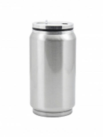 11.8oz / 350ml Stainless Steel Soda Can - Silver