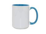 Ceramic 3 Tone Mug - Light Blue - 15oz