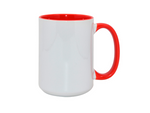 Ceramic 3 Tone Mug - Red - 15oz