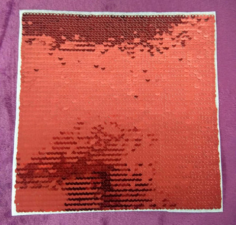 SEQUIN PATCH SQUARE - RED