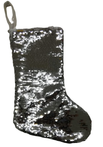 Stocking - Silver Sequin