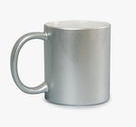 Ceramic Silver mug-11oz