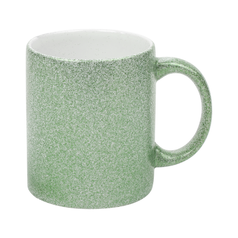 Ceramic Sparkle Green mug-11oz