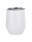Stemless Wine Glass Stainless Steel - White