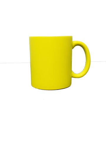 Fluorescent Mug 11 oz - Yellow - 12/case
