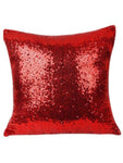 Sequin Pillow Case Square - Red