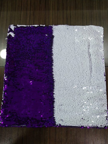 Sequin Pillow Case Square - Purple