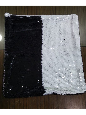 Sequin Pillow Case Square - Black