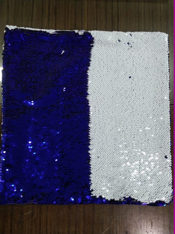 Sequin Pillow Case Square - Dark Blue