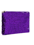 Sequin Cosmetic Pouch - Purple