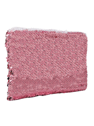 Sequin Cosmetic Pouch - Pink