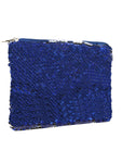 Sequin Cosmetic Pouch - Dark Blue