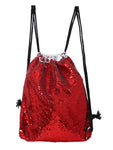 Sequin Drawstring Bag - Red