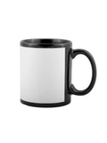ORCA Ceramic Black with White Imprintable Panel mug 11 oz - 36/case